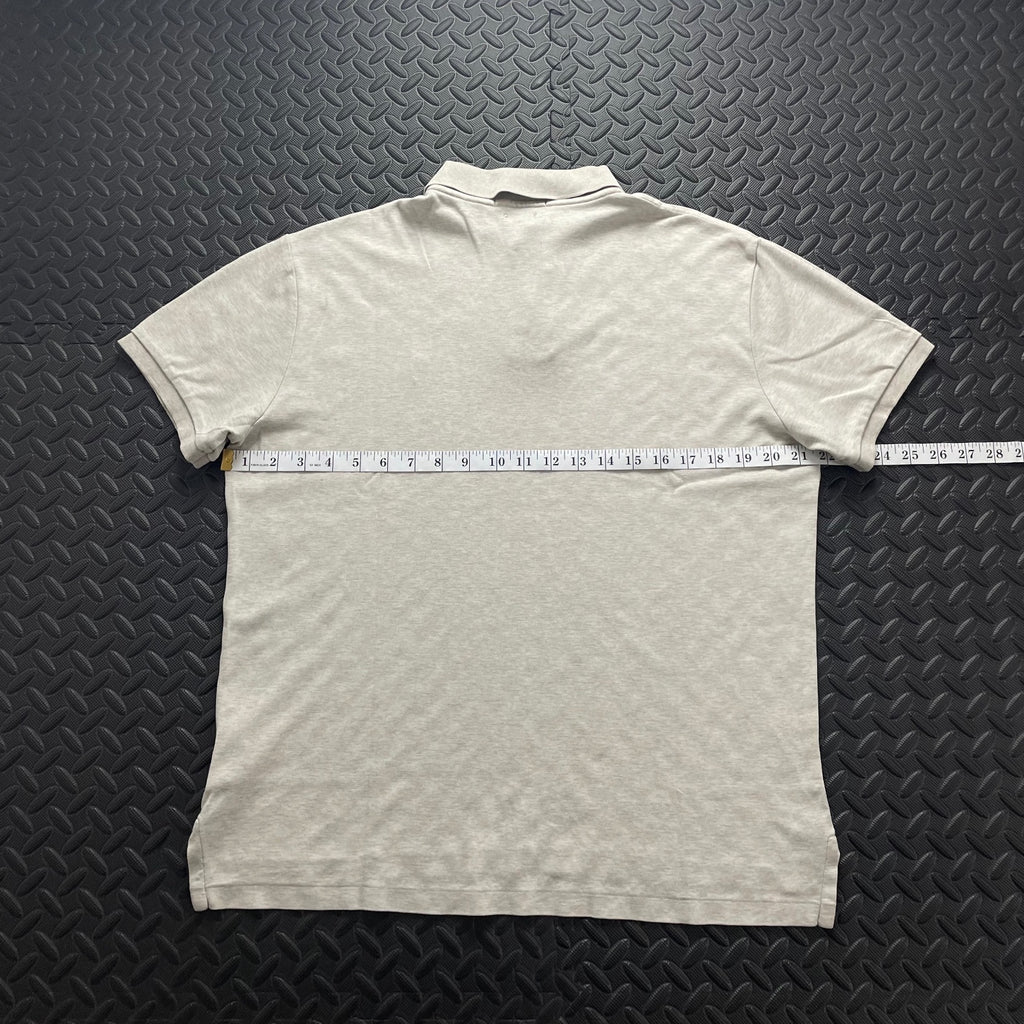 Ralph Lauren Beige Polo Shirt | Men’s Custom Slim Fit L / 3709