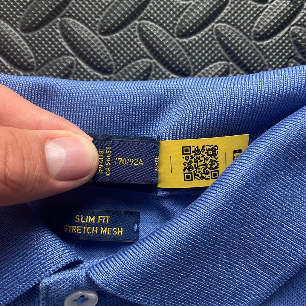 Ralph Lauren Blue Polo Shirt | Men’s Slim Fit S / 3403