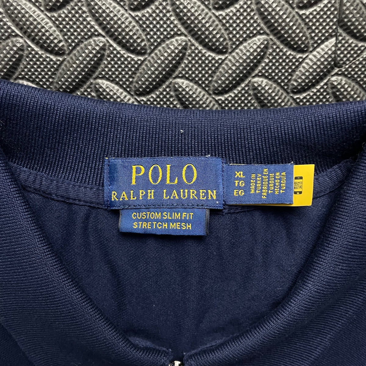 Ralph Lauren Navy 1/4 Zip Polo Shirt | Men’s Custom Slim Fit XL / 3797