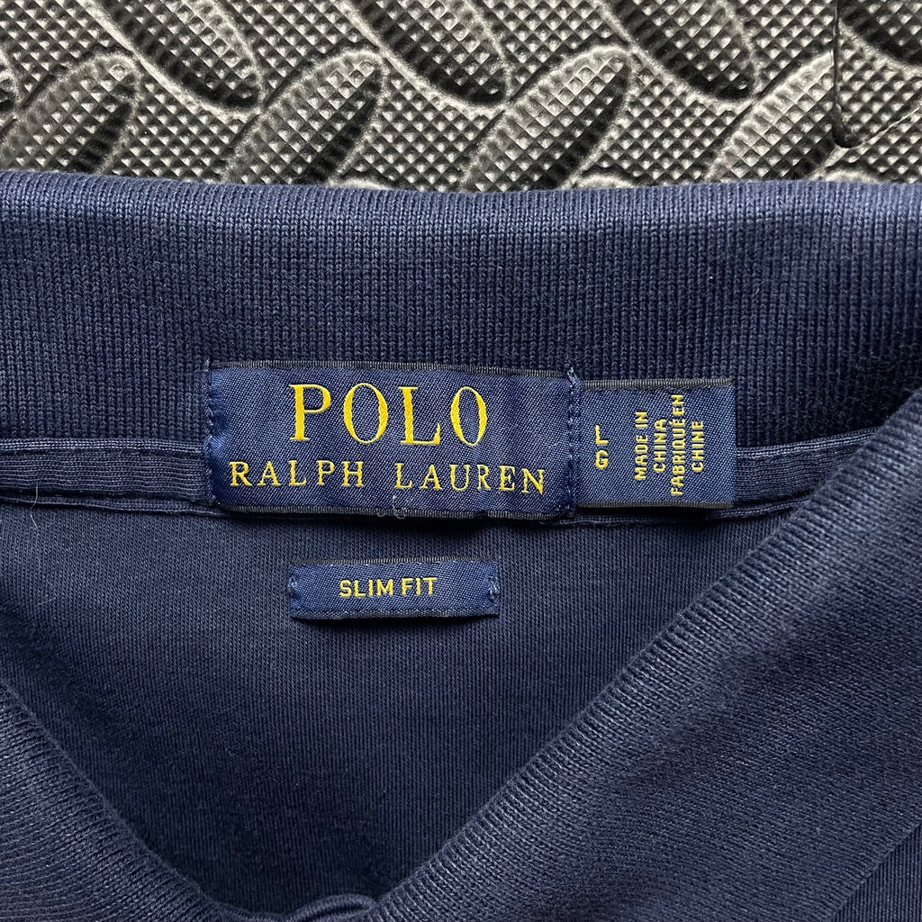 Ralph Lauren Navy Polo Shirt | Men’s Slim Fit L / 3421