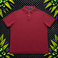 Ralph Lauren Burgundy Polo Shirt | Men’s Classic Fit XXL / 3822
