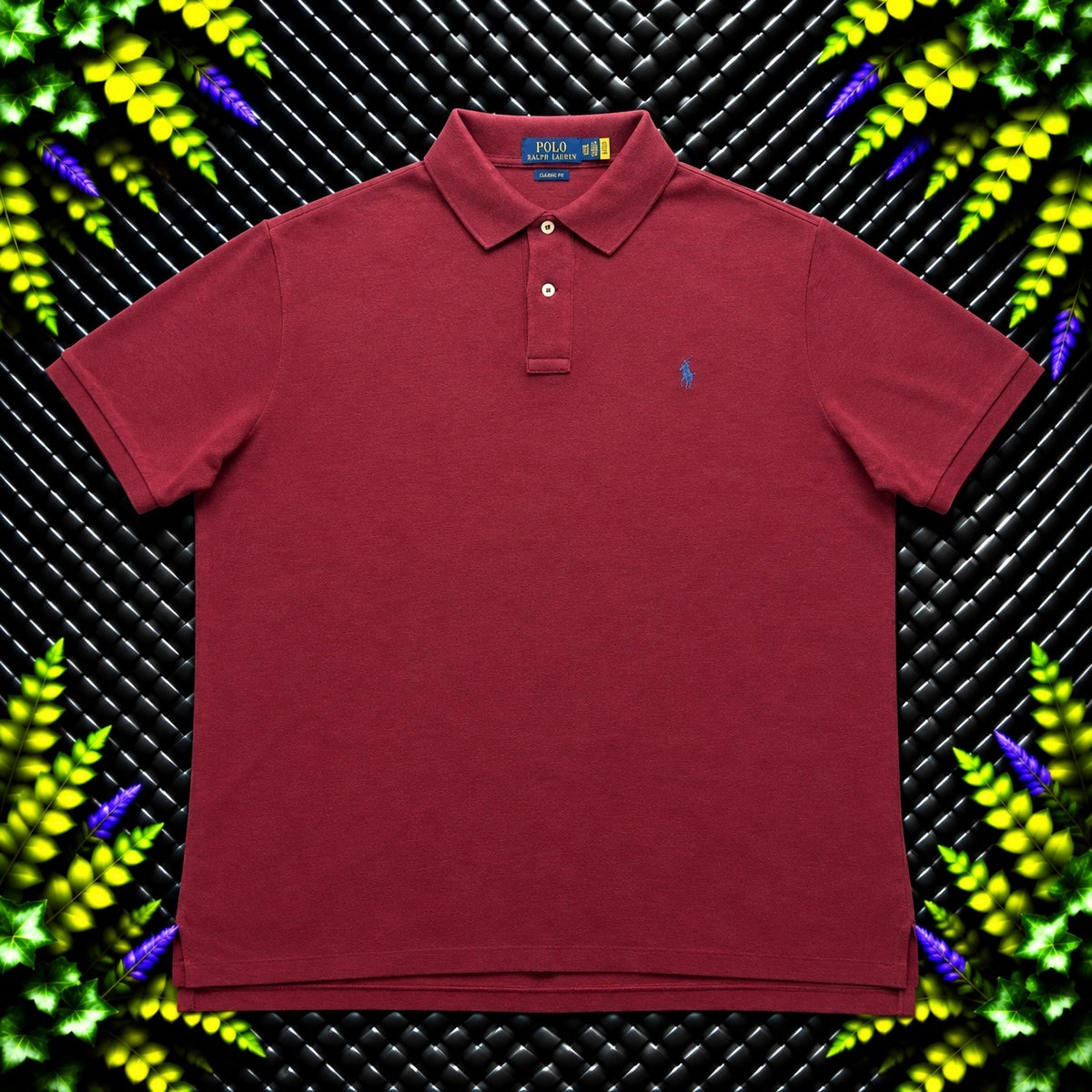 Ralph Lauren Burgundy Polo Shirt | Men’s Classic Fit XXL / 3822