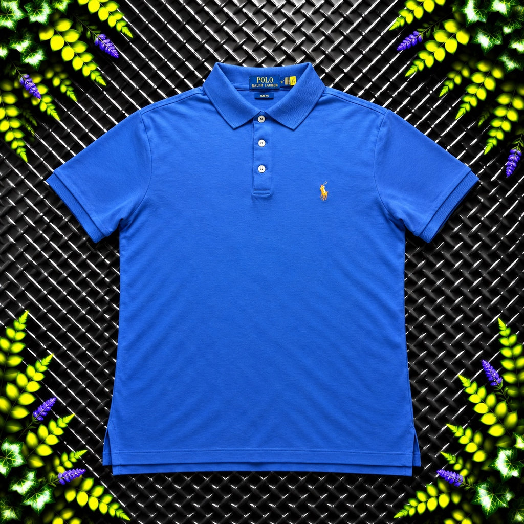 Ralph Lauren Blue Polo Shirt | Men’s Slim Fit M / 3835