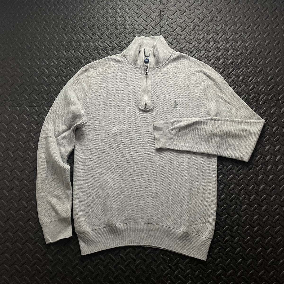Ralph Lauren Grey 1/4 Zip Jumper | Mens Classic Fit M / 3731