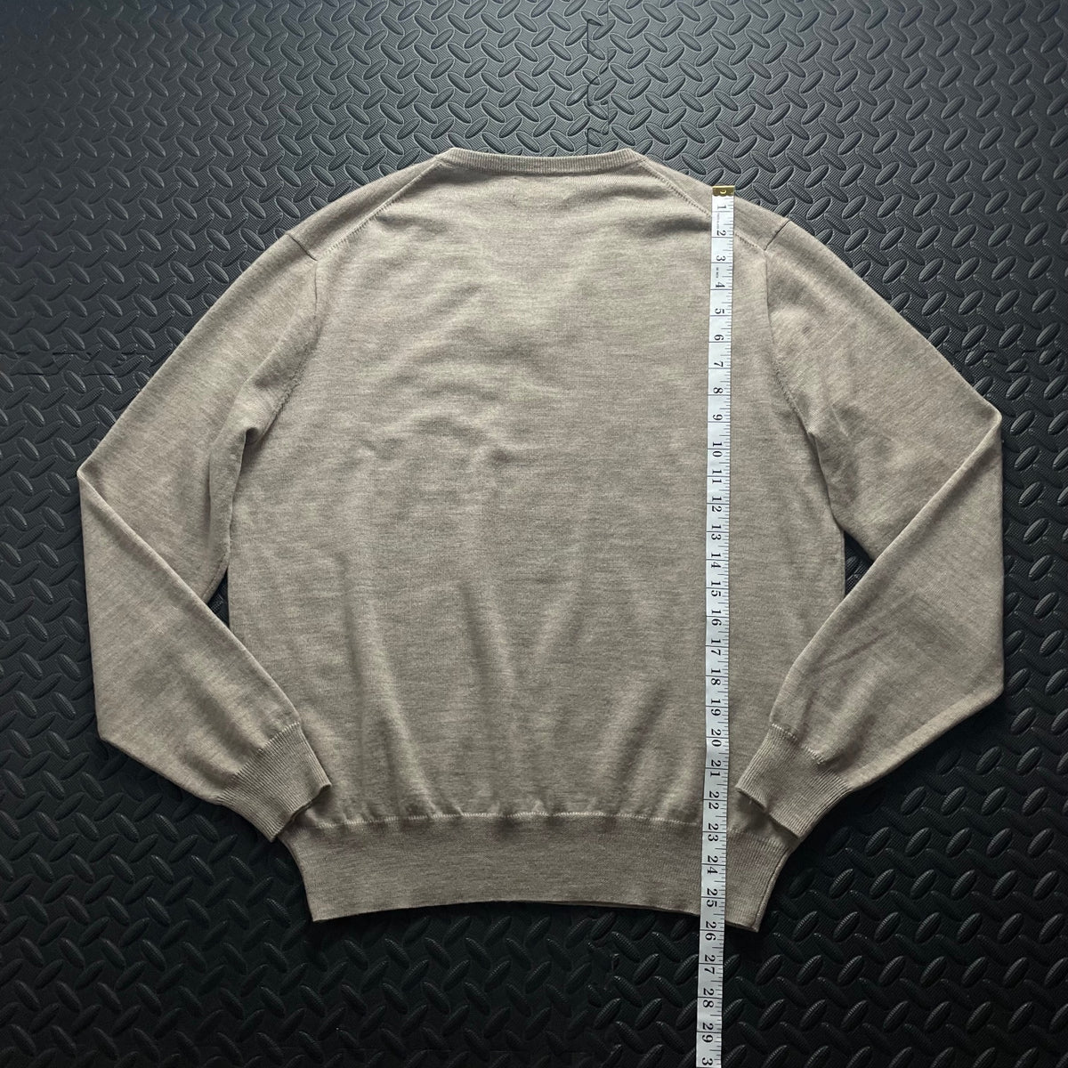 Ralph Lauren Beige V-Neck Jumper | Men’s Classic Fit L / 3778