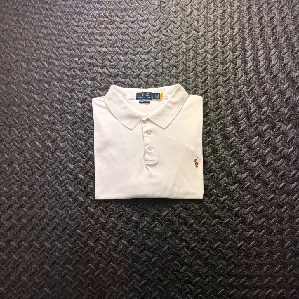 Ralph Lauren White Polo Shirt | Men’s Custom Slim Fit XXL / 3819