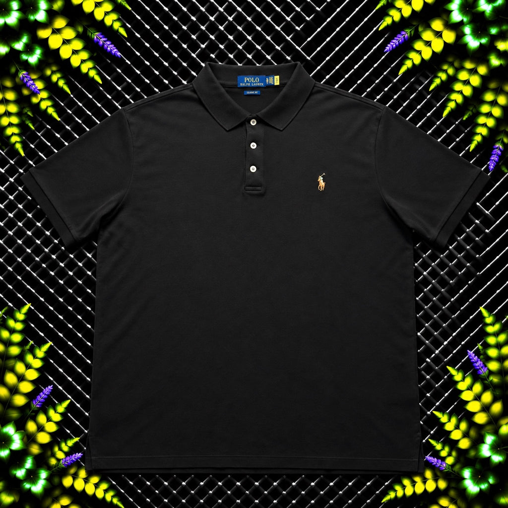 Ralph Lauren Black Polo Shirt | Men’s Slim Fit XL / 3818