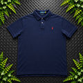 Ralph Lauren Navy Polo Shirt | Men’s Custom Slim Fit XXL / 3792