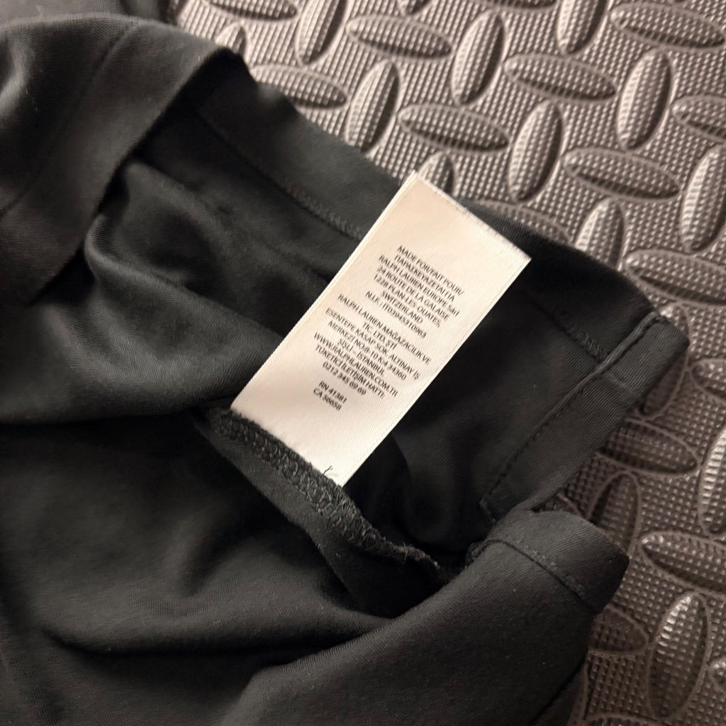 Ralph Lauren Black Polo Shirt | Men’s Slim Fit XL / 3818