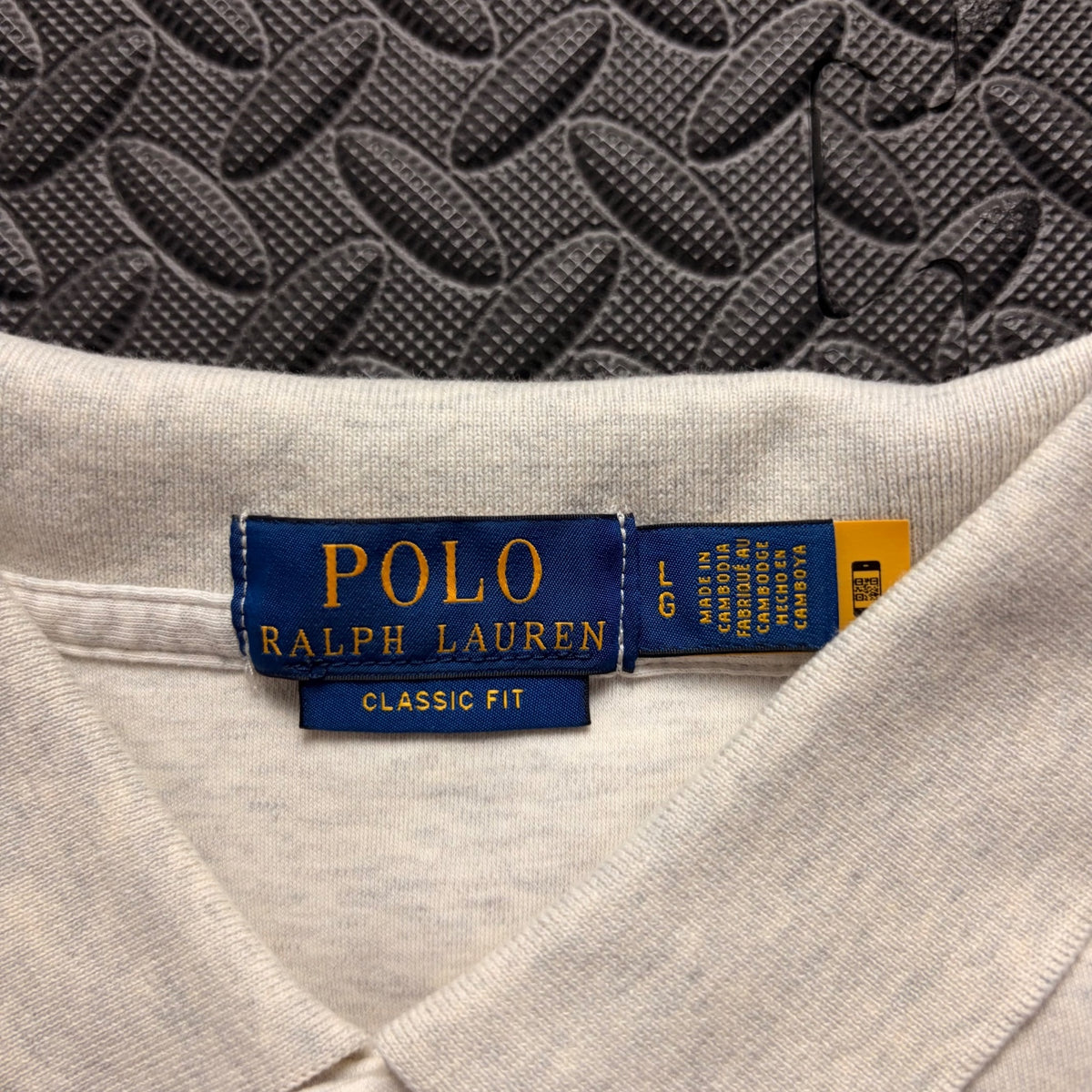 Ralph Lauren Cream Polo Shirt | Men’s Classic Fit L / 3857