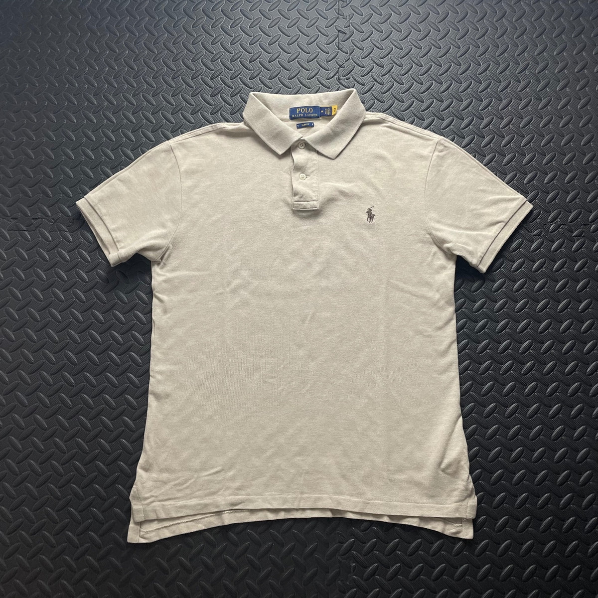 Ralph Lauren Cream Polo Shirt | Men’s Slim Fit M / 3412