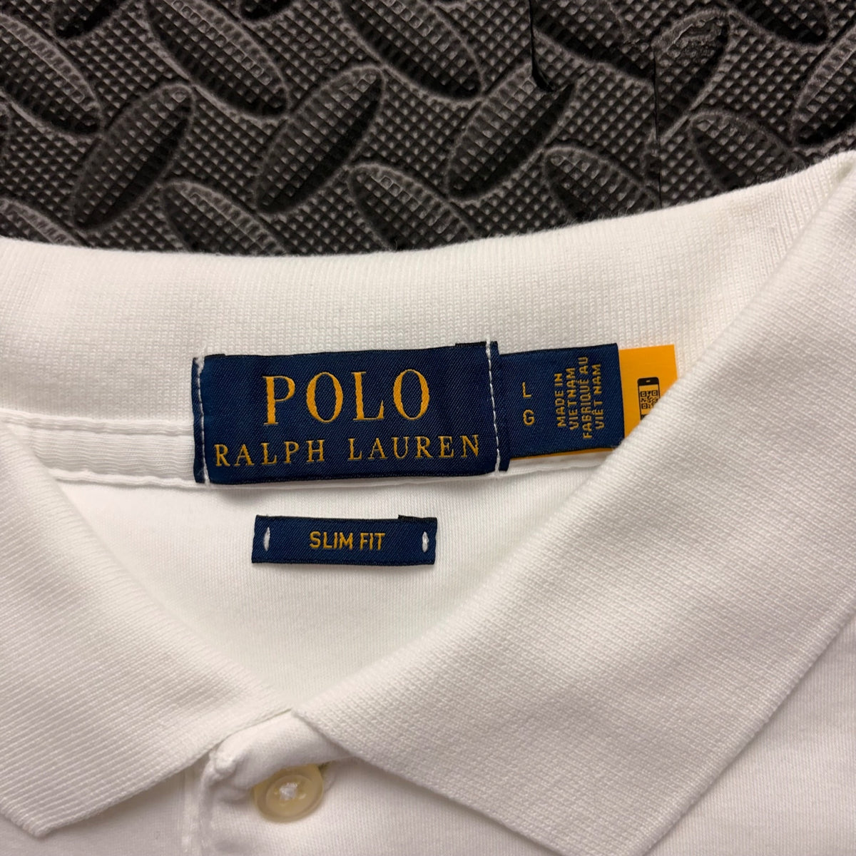 Ralph Lauren White Polo Shirt | Men’s Slim Fit L / 3863
