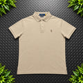 Ralph Lauren Beige Polo Shirt | Men’s Custom Slim Fit M / 3632