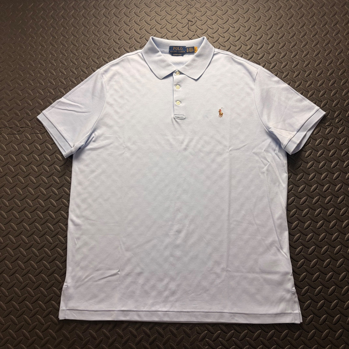 Ralph Lauren Light Blue Polo Shirt | Men’s Custom Slim Fit XL / 3811