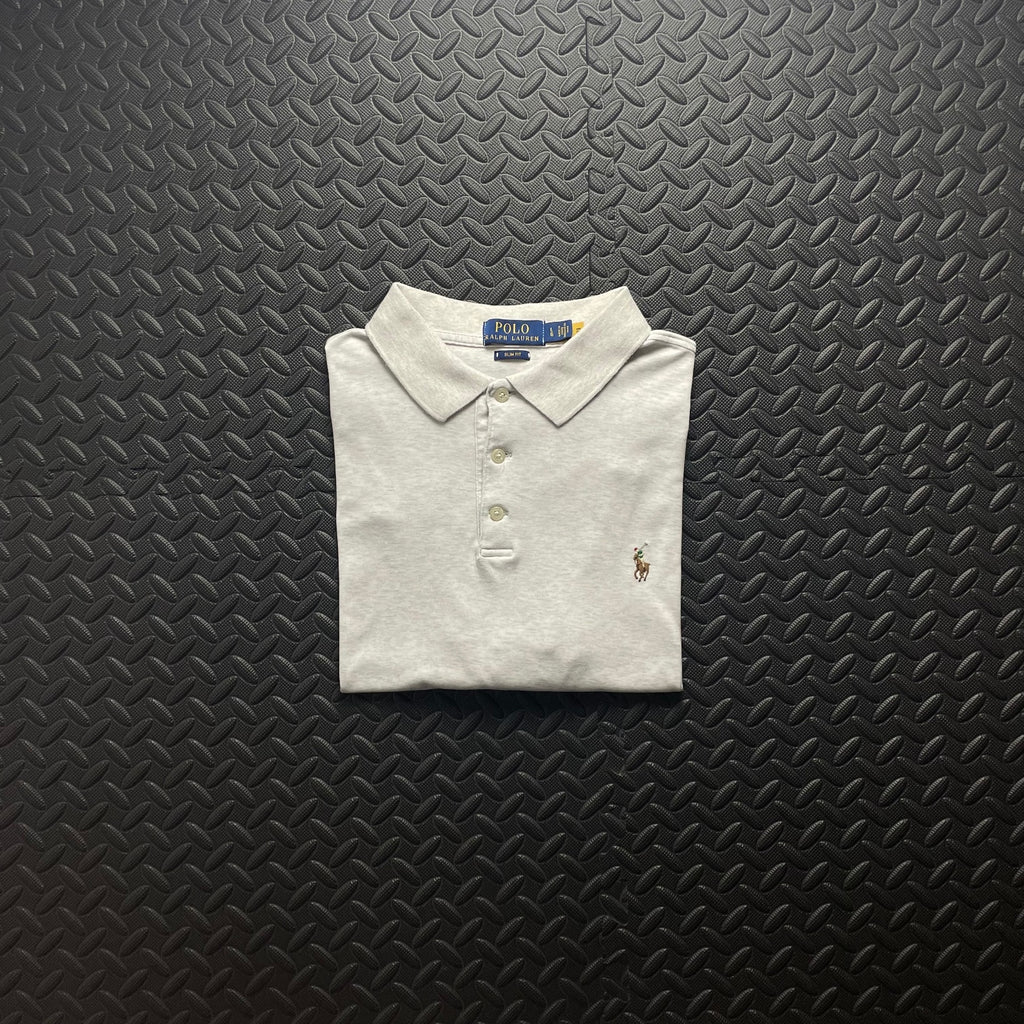 Ralph Lauren Cream Polo Shirt | Men’s Slim Fit L / 3601