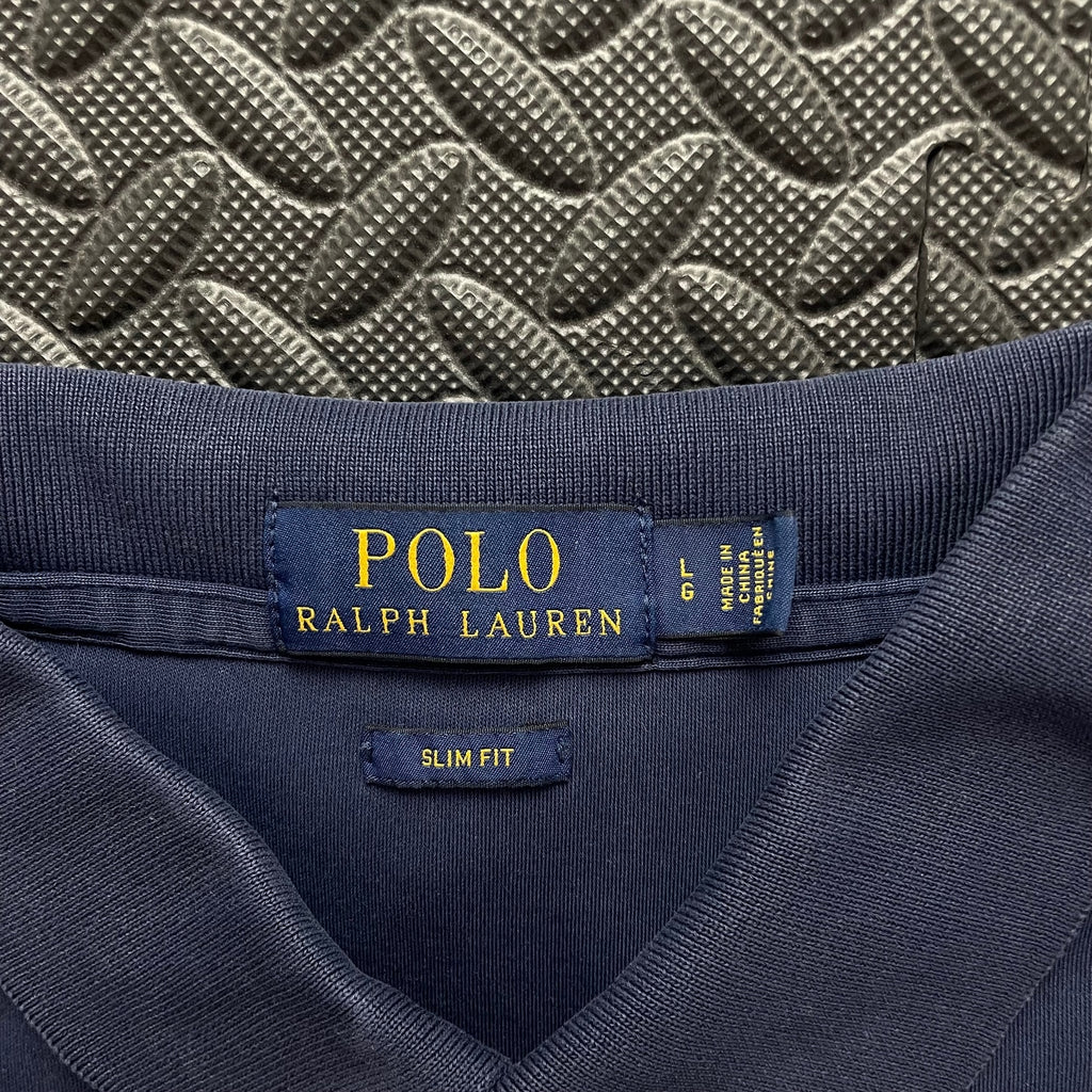 Ralph Lauren Navy Polo Shirt | Men’s Slim Fit L / 3695