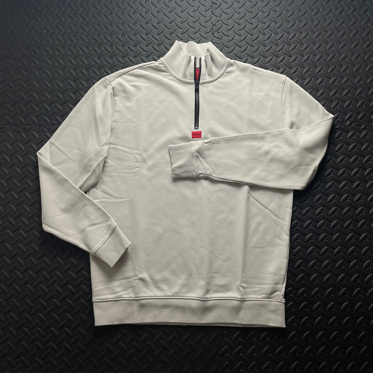 Hugo Boss Cream 1/4 Zip Sweatshirt | Mens Classic Fit S / 3692