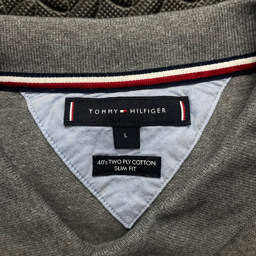 Tommy Hilfiger Grey Polo Shirt | Men’s L / 3430