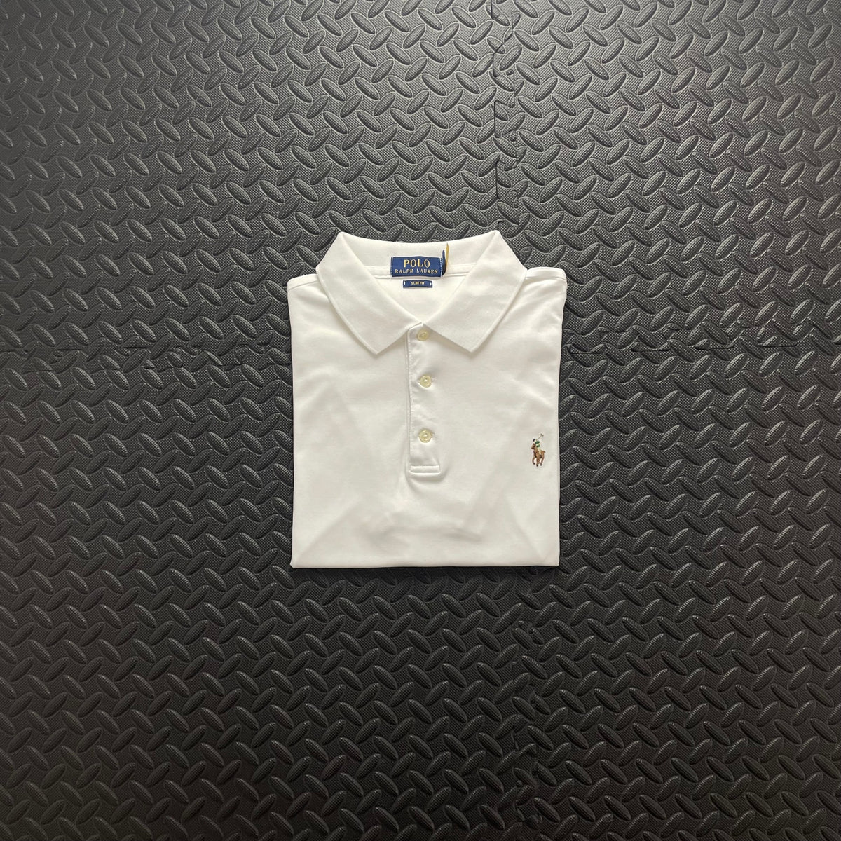 Ralph Lauren White Polo Shirt | Men’s Slim Fit M / 3710