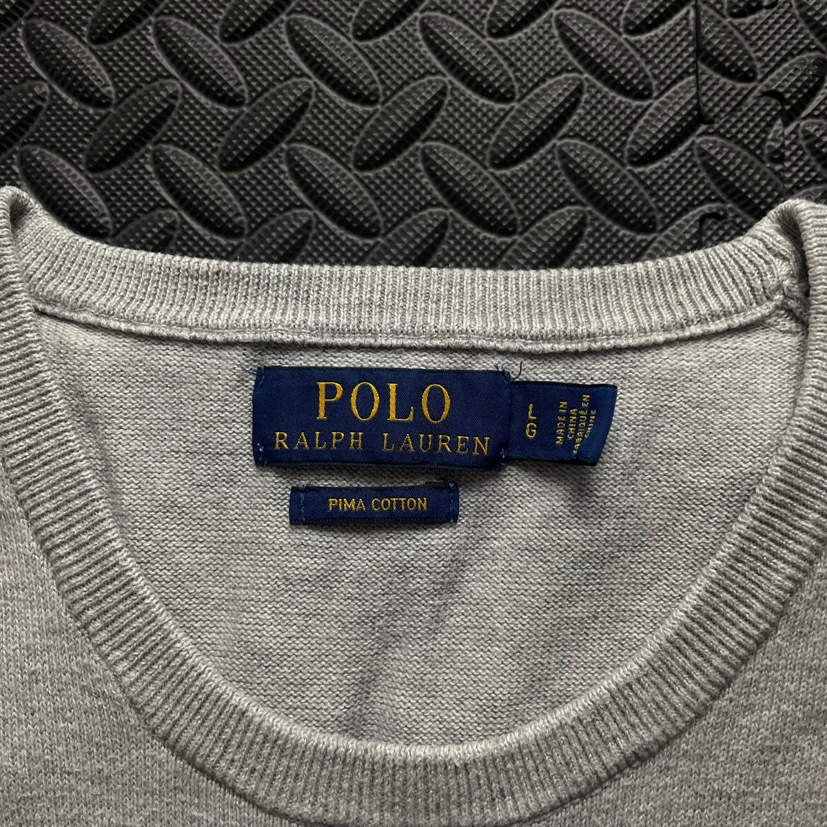 Ralph Lauren Grey Crewneck Jumper | Men’s Classic Fit L / 3685