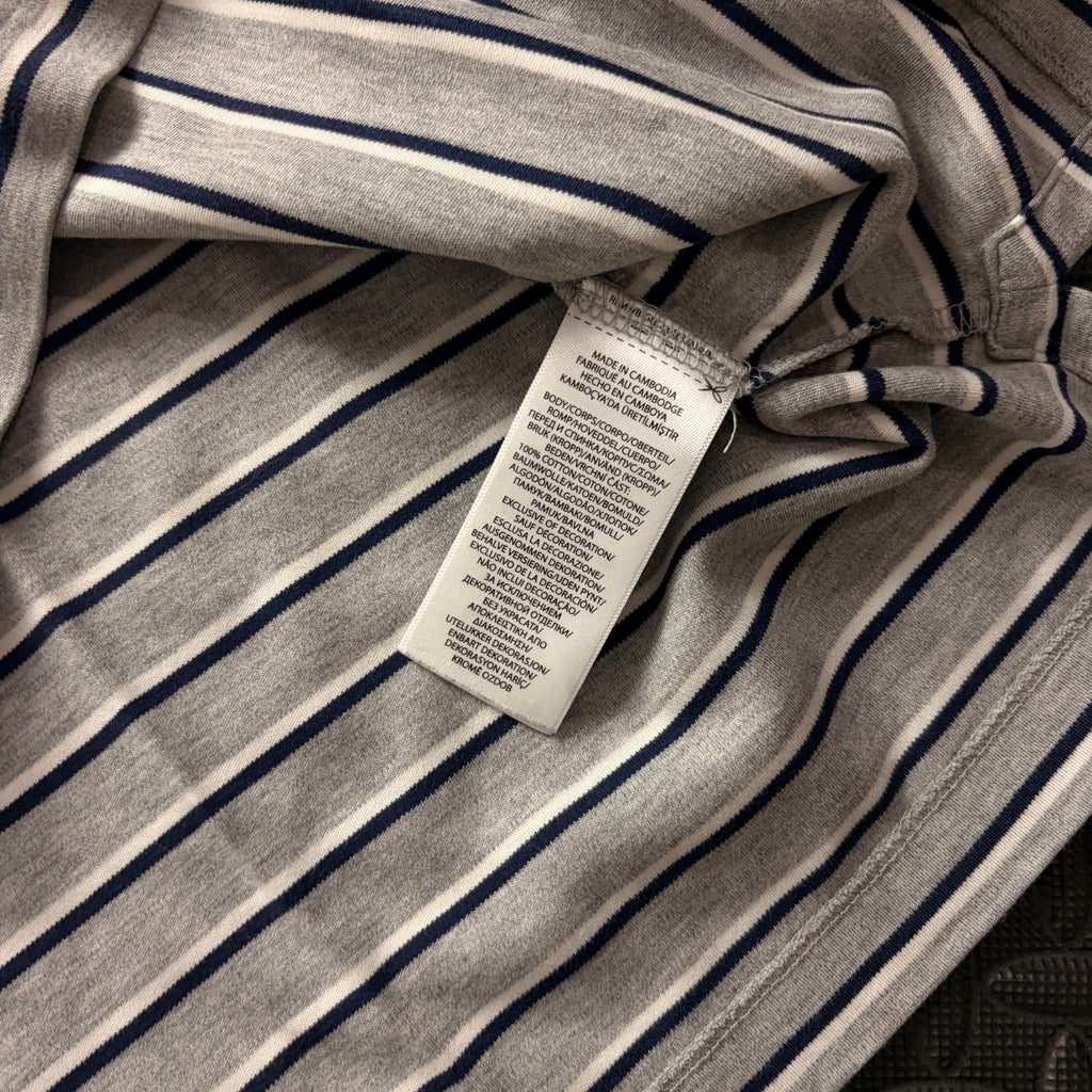 Ralph Lauren Grey Striped Polo Shirt | Men’s Classic Fit XL / 3853