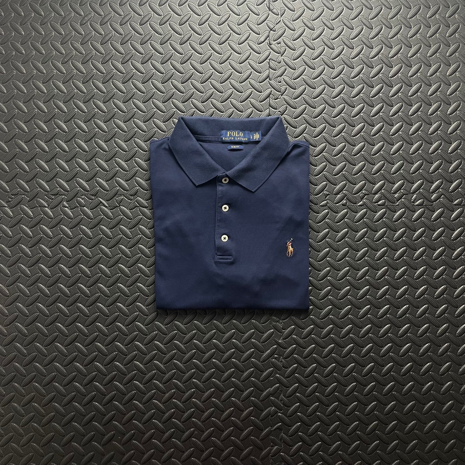 Ralph Lauren Navy Polo Shirt | Men’s Slim Fit L / 3421