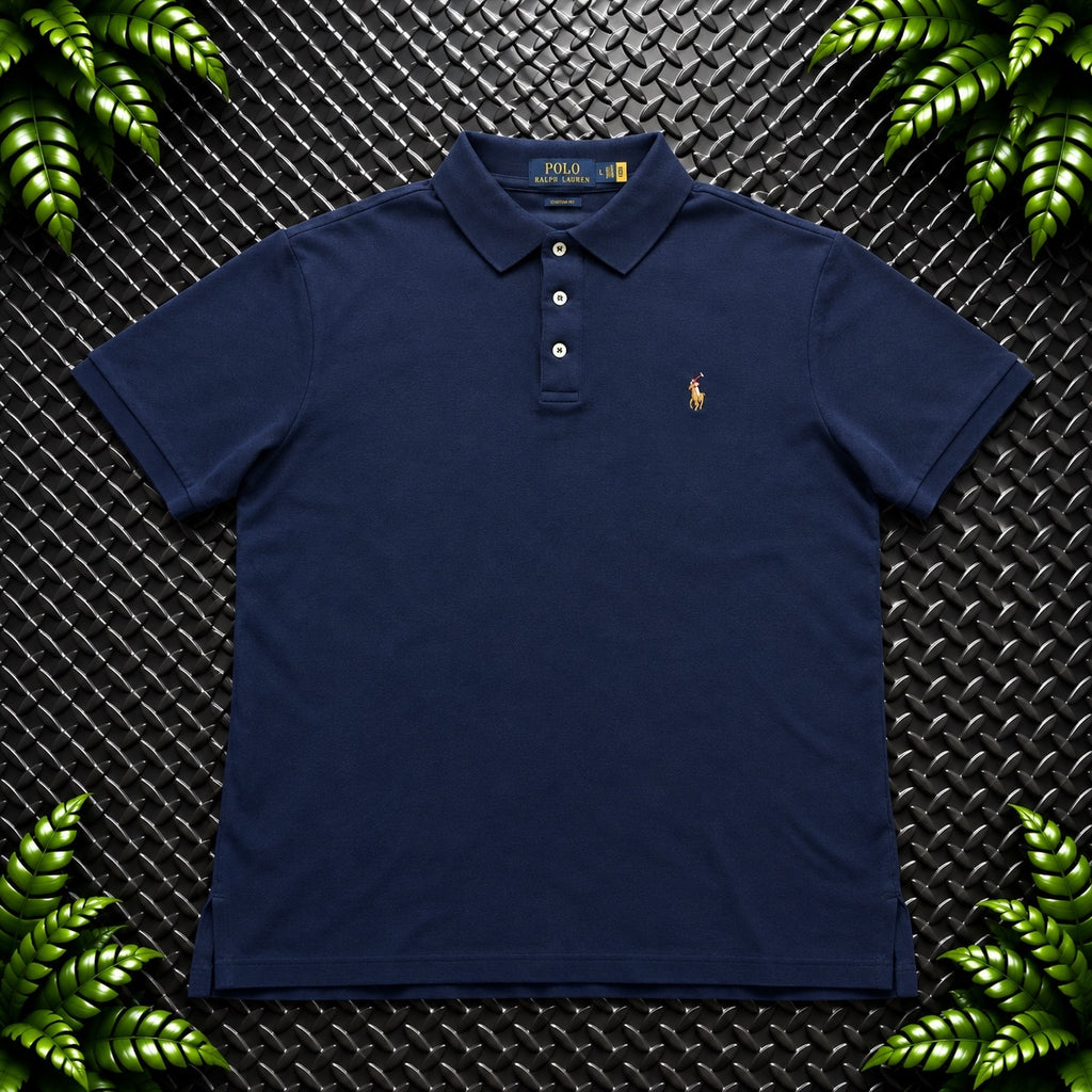 Ralph Lauren Navy Polo Shirt | Men’s Slim Fit L / 3695