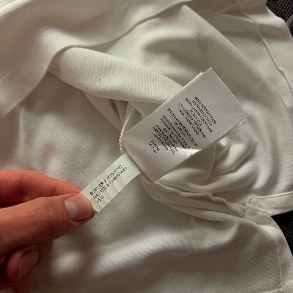 Ralph Lauren White Polo Shirt | Men’s Slim Fit XL / 3831