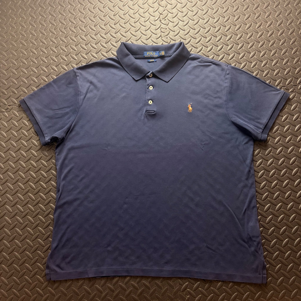 Ralph Lauren Navy Polo Shirt | Men’s Slim Fit XL / 3845