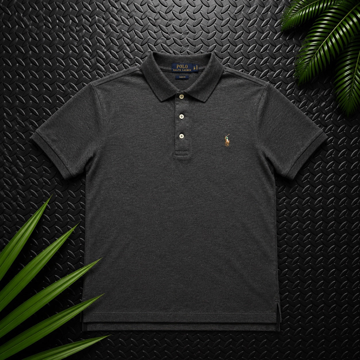 Ralph Lauren Grey Polo Shirt | Men’s Classic Fit L / 3431