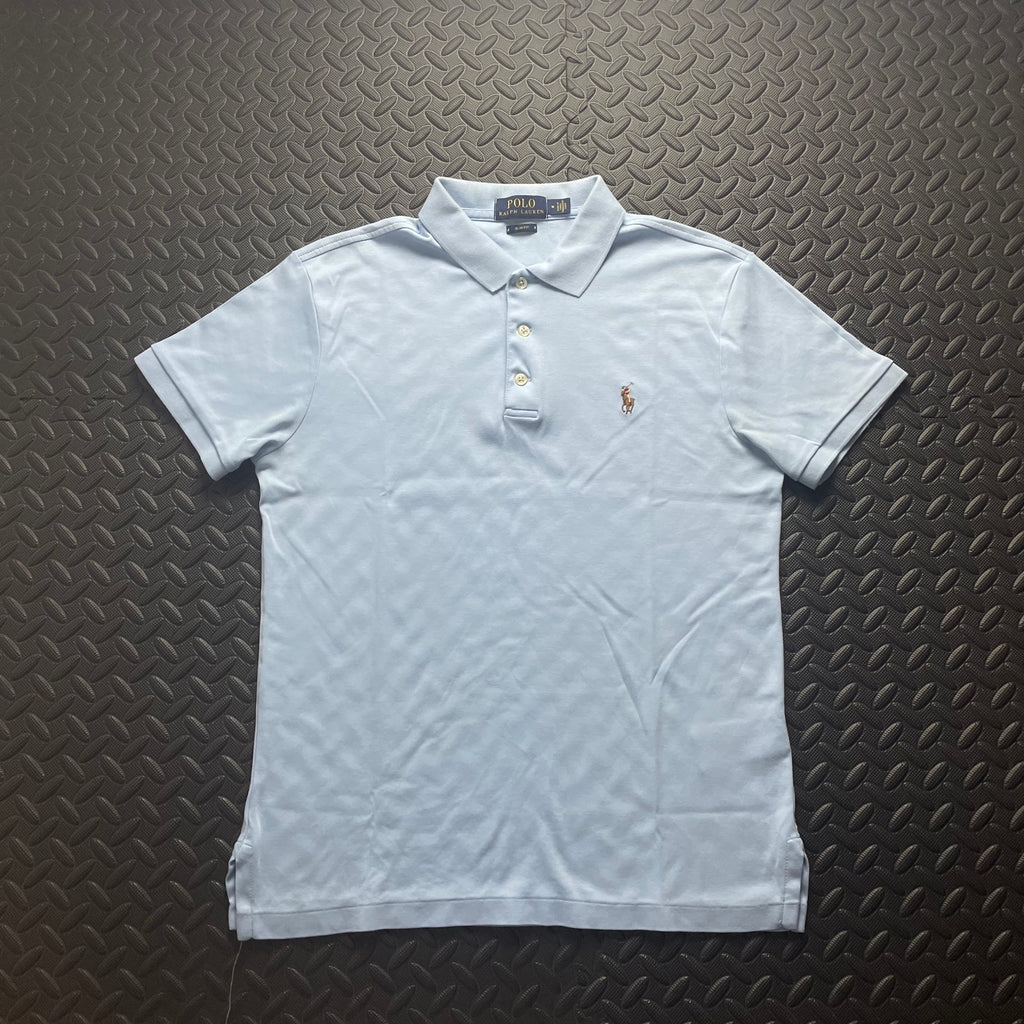 Ralph Lauren Light Blue Polo Shirt | Men’s Slim Fit M / 3400