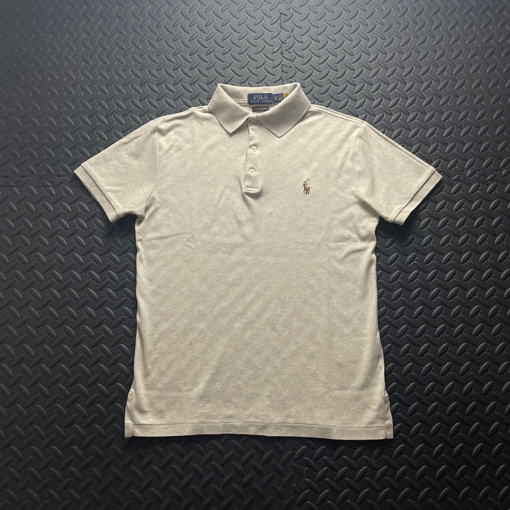 Ralph Lauren Beige Polo Shirt | Men’s Custom Slim Fit XS / 3578