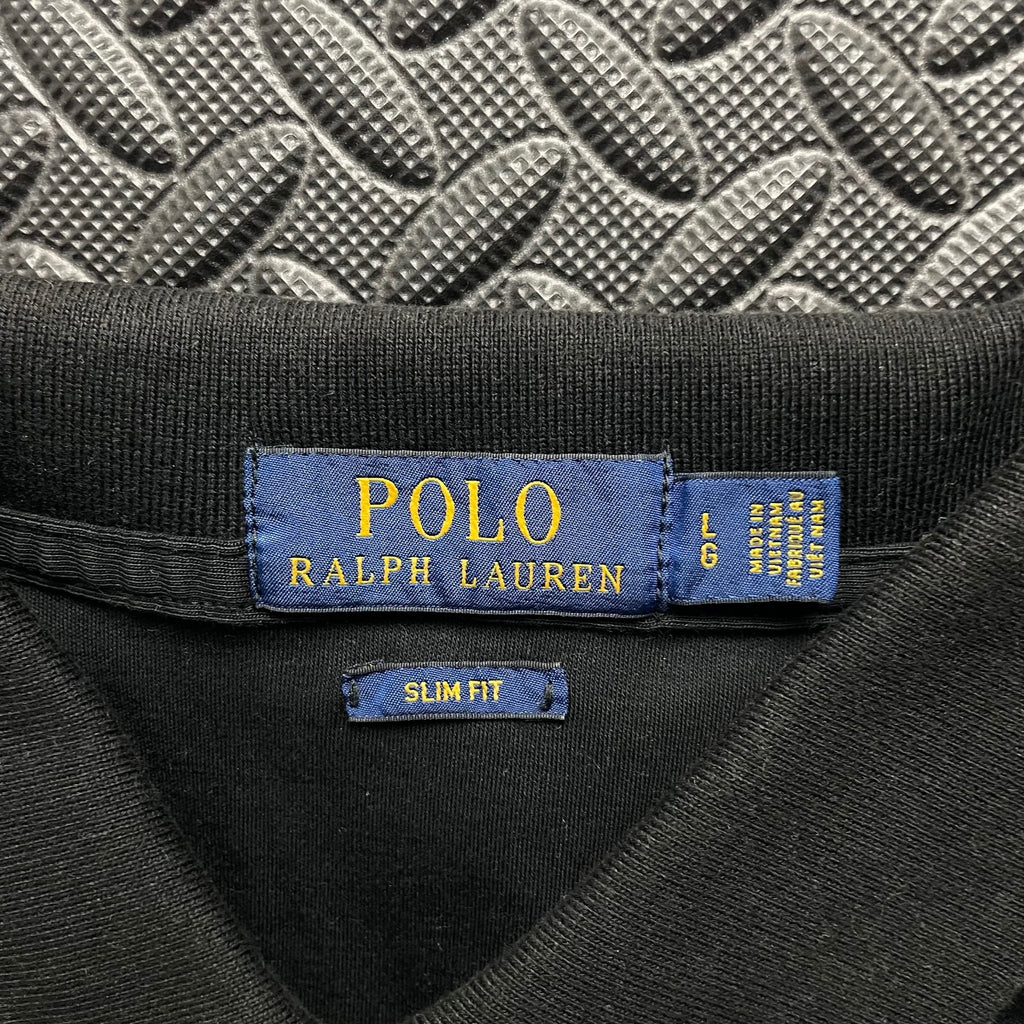 Ralph Lauren Black Polo Shirt | Men’s Slim Fit L / 3606