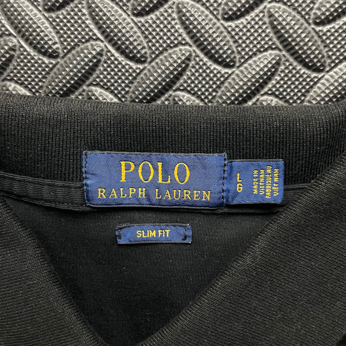 Ralph Lauren Black Polo Shirt | Men’s Slim Fit L / 3606