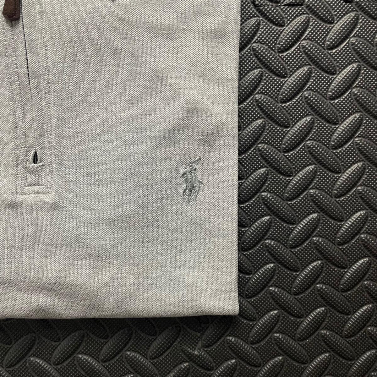 Ralph Lauren Grey 1/4 Zip Polo Shirt | Men’s Custom Slim Fit S / 3664