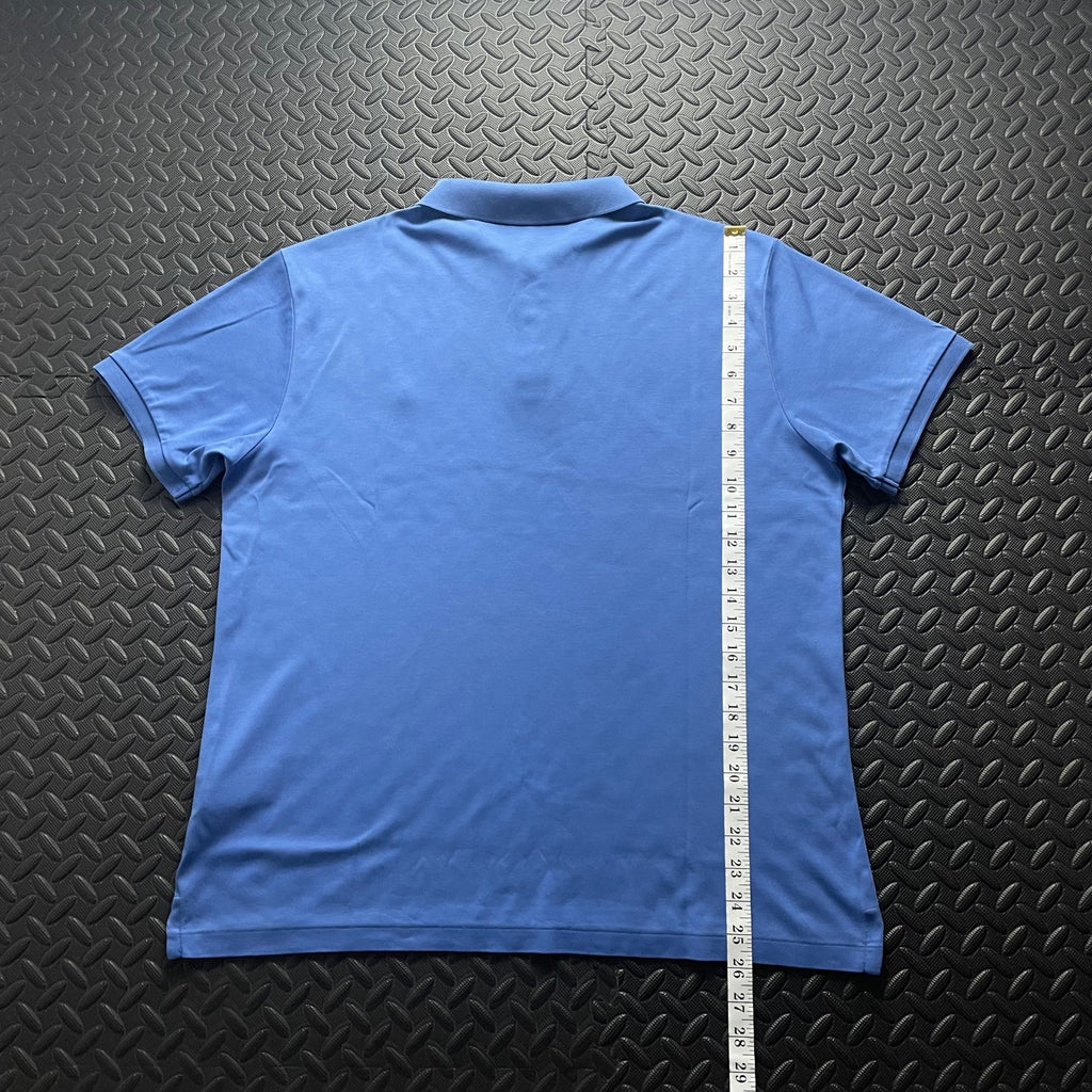 Ralph Lauren Blue Polo Shirt | Men’s Slim Fit XL / 3796