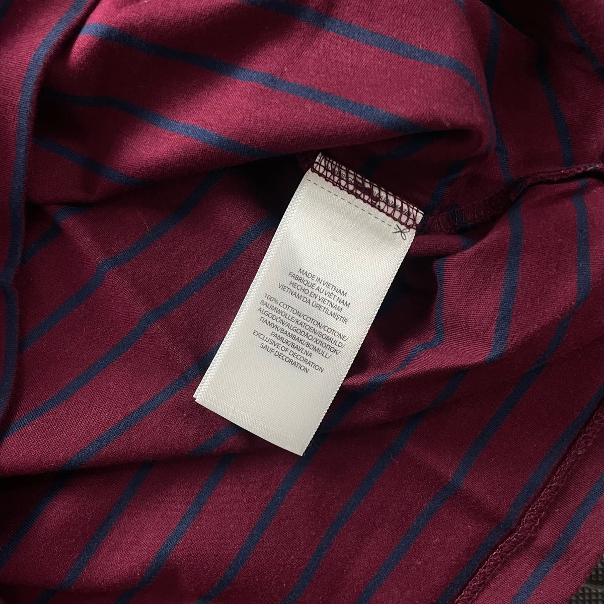 Ralph Lauren Burgundy Striped Polo Shirt | Men’s Custom Slim Fit M / 3716