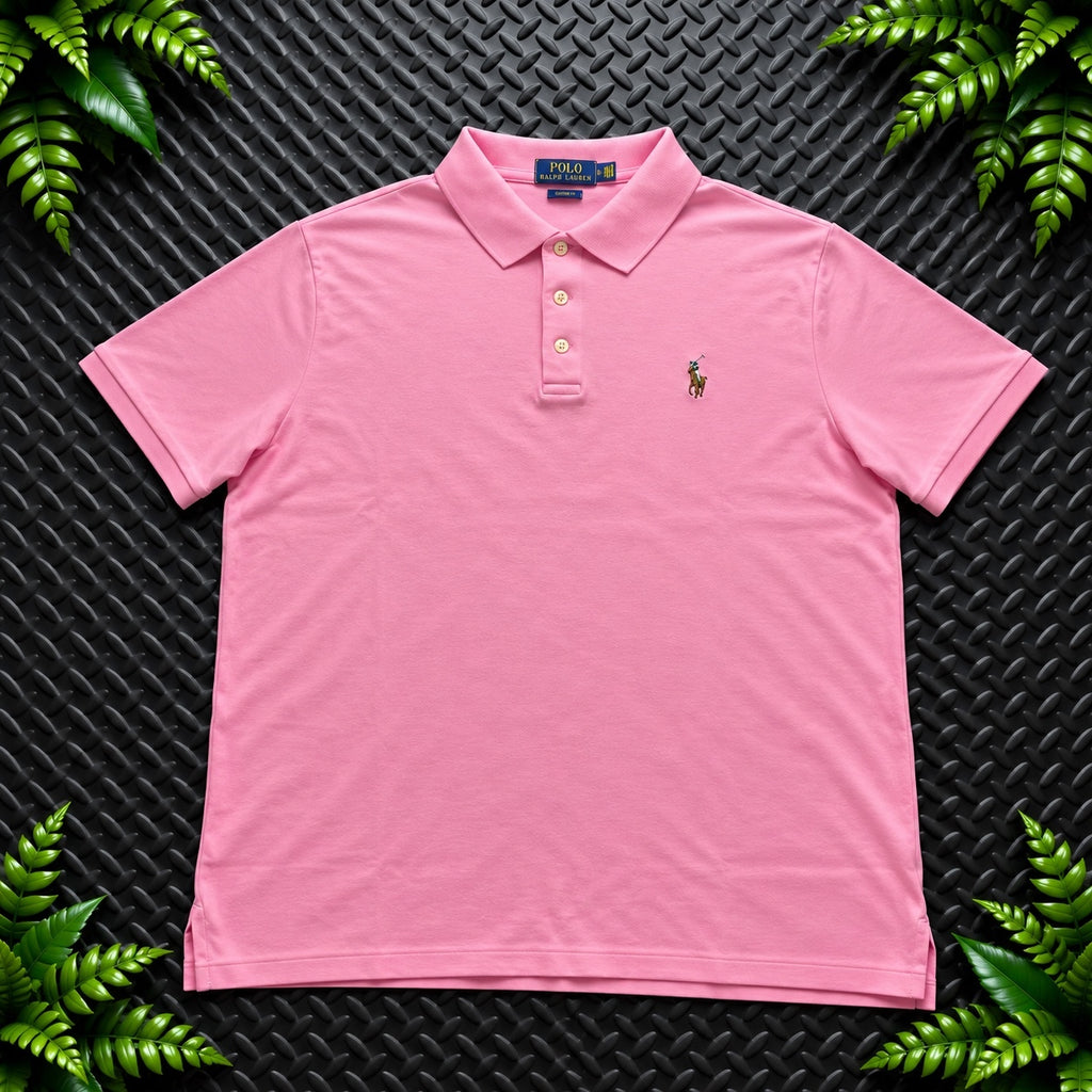 Ralph Lauren Pink Polo Shirt | Men’s Slim Fit L / 3715