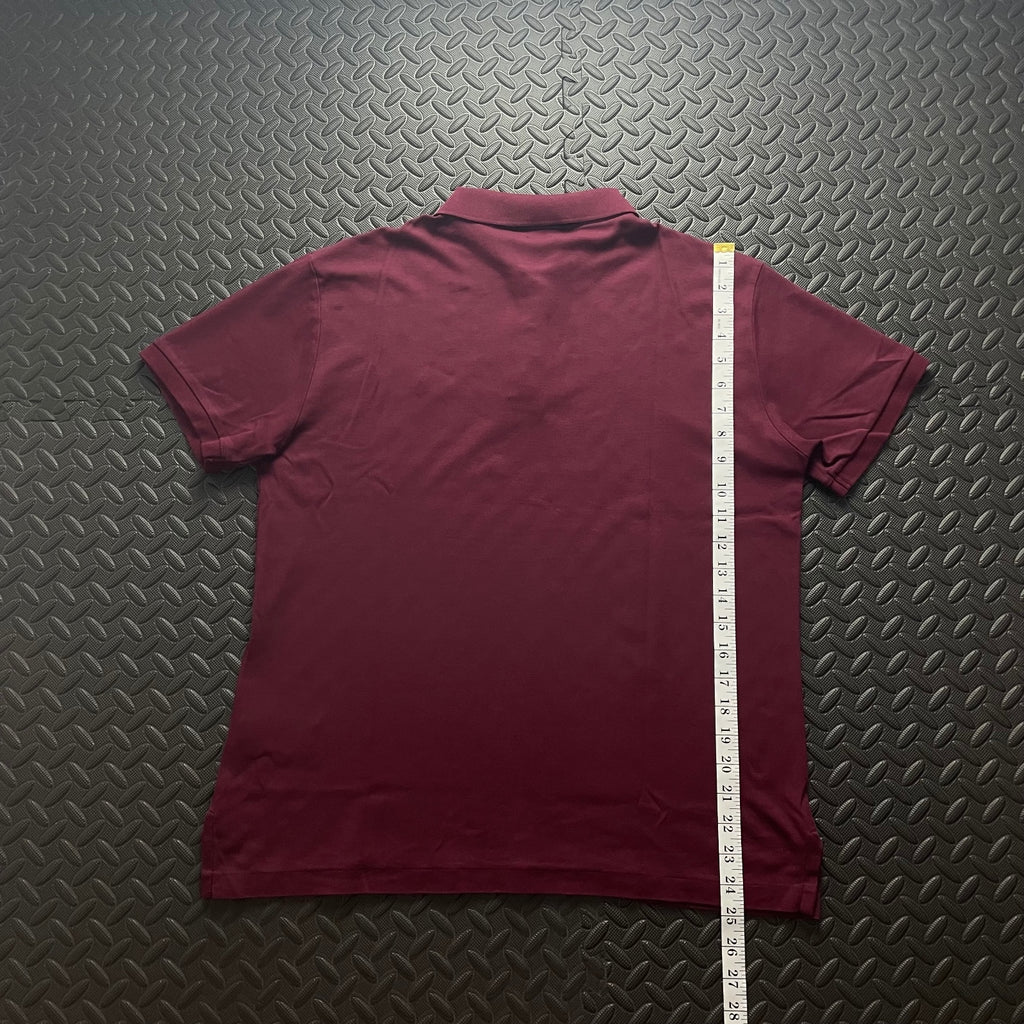 Ralph Lauren Burgundy Polo Shirt | Men’s Slim Fit L / 3474