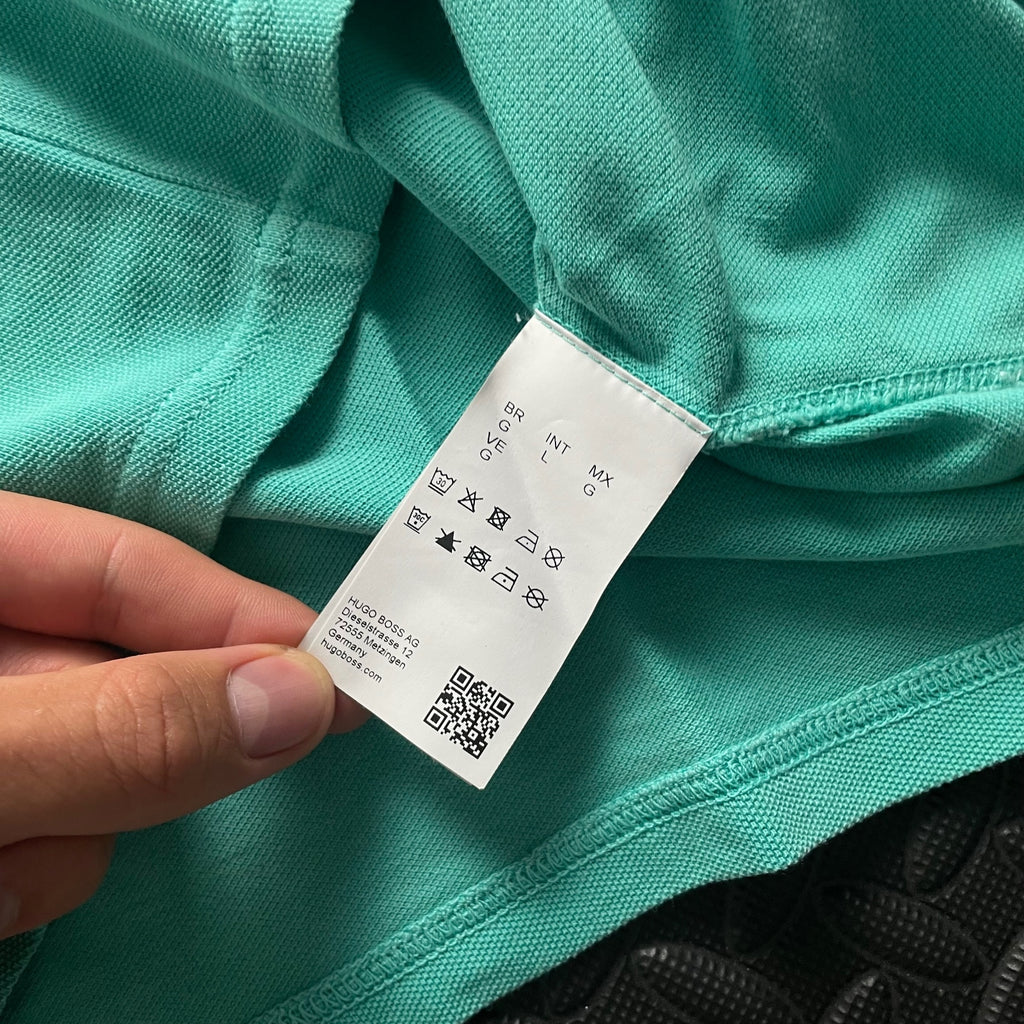 Hugo Boss Green Polo Shirt | Men’s Slim Fit L / 3409