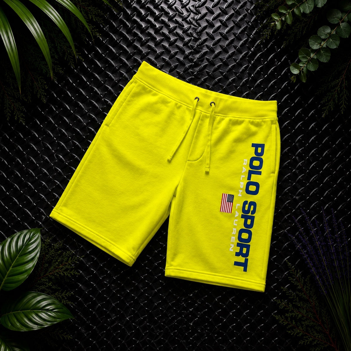 Ralph Lauren Lime Green Polo Sport Shorts | Men’s S / 3475