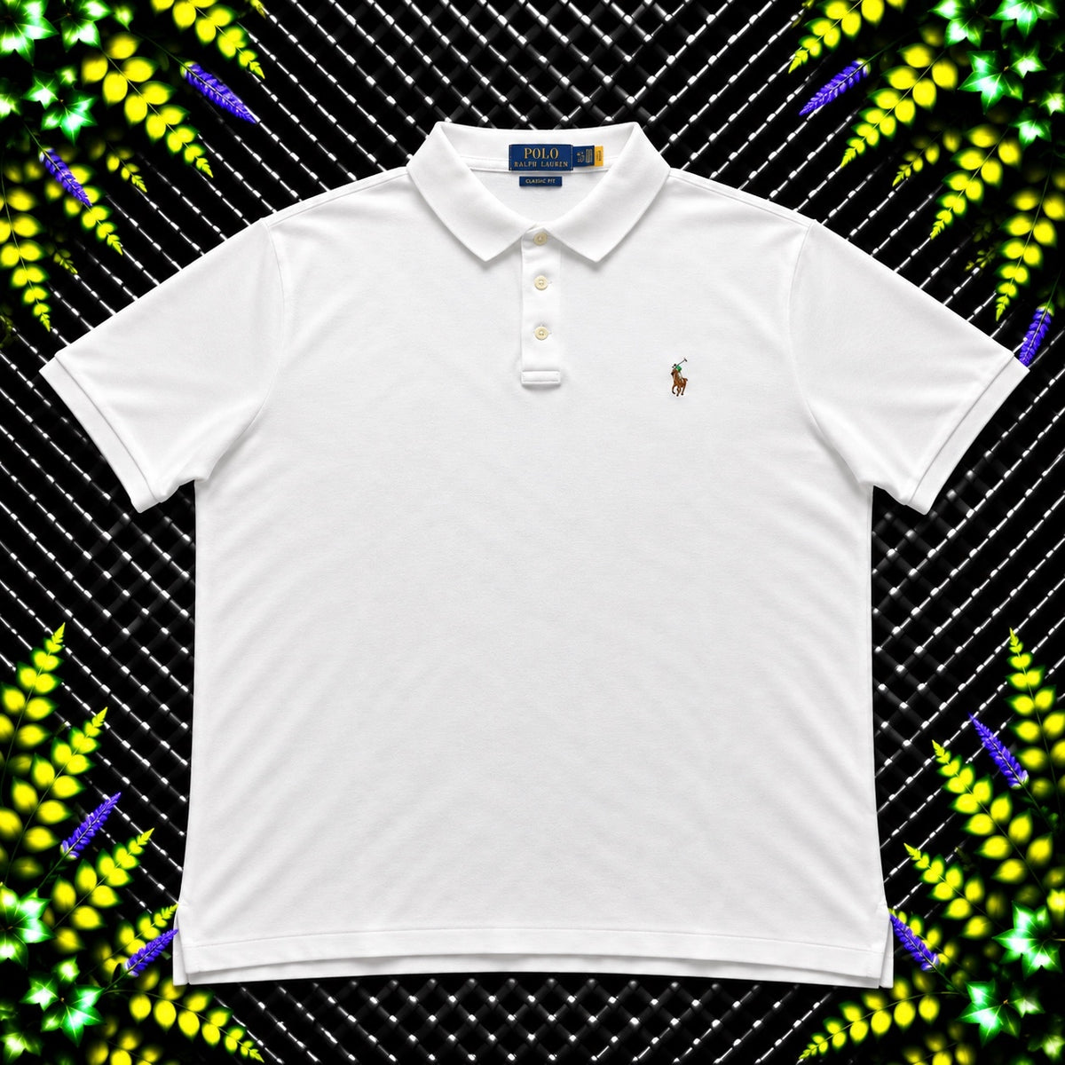 Ralph Lauren White Polo Shirt | Men’s Custom Slim Fit XXL / 3819