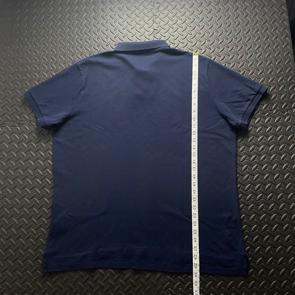 Ralph Lauren Navy Polo Shirt | Men’s Custom Slim Fit XXL / 3792