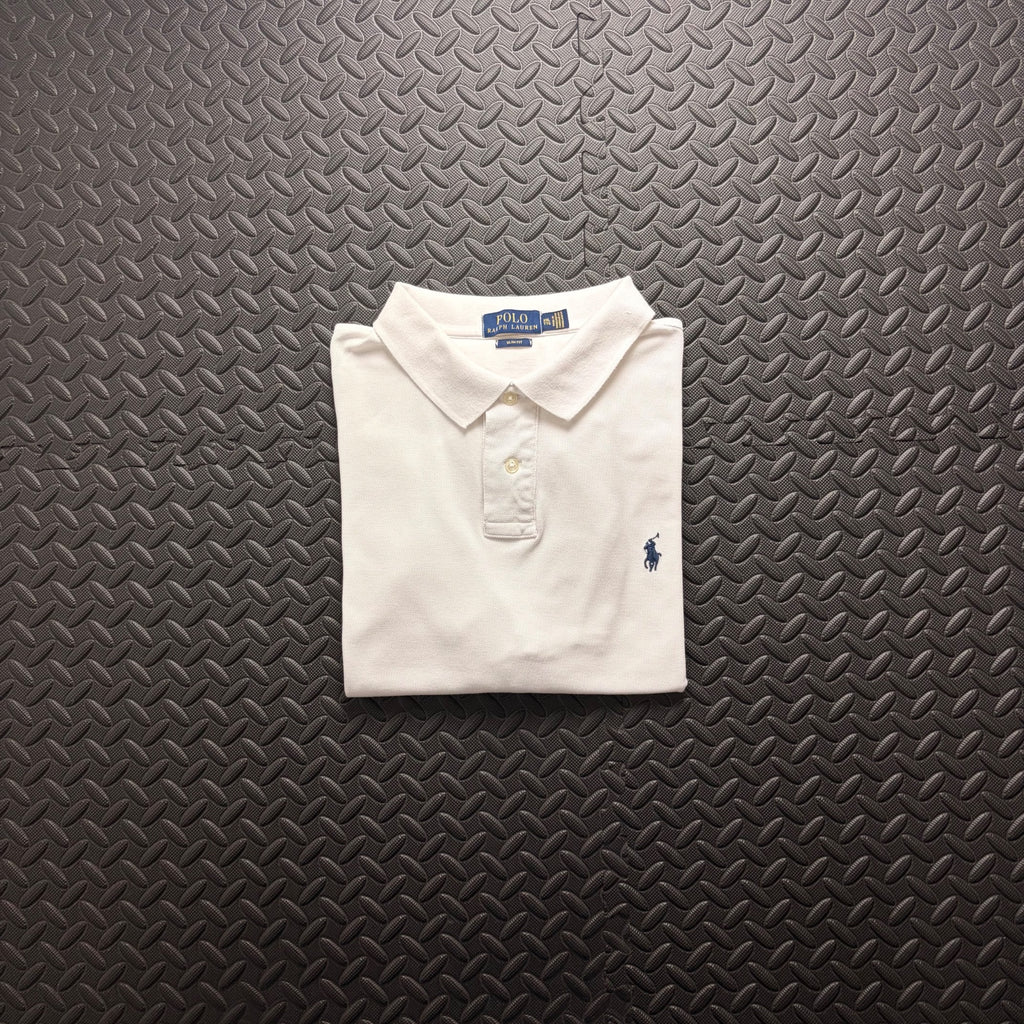 Ralph Lauren White Polo Shirt | Men’s Slim Fit XXL / 3821