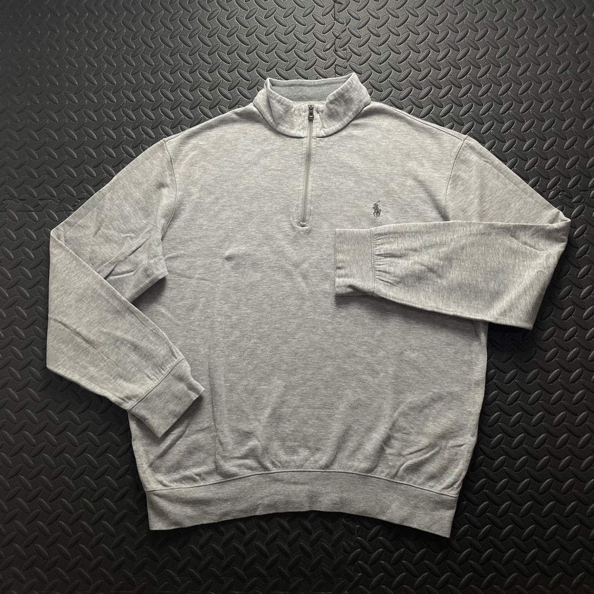 Ralph Lauren Grey 1/4 Zip Jumper | Mens Classic Fit XL / 3733