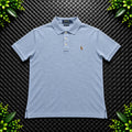 Ralph Lauren Light Blue Polo Shirt | Men’s Custom Slim Fit L / 3622