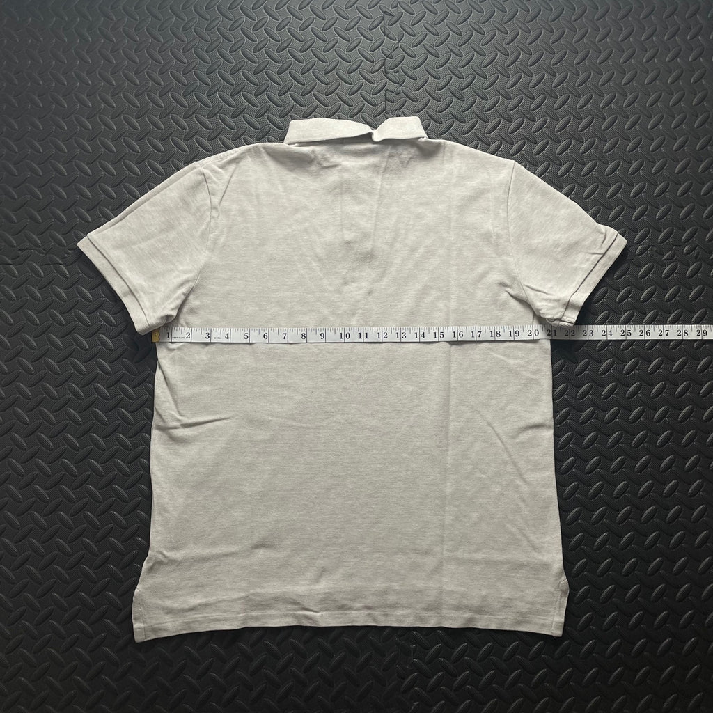 Ralph Lauren Cream Polo Shirt | Men’s Custom Slim Fit L / 3418