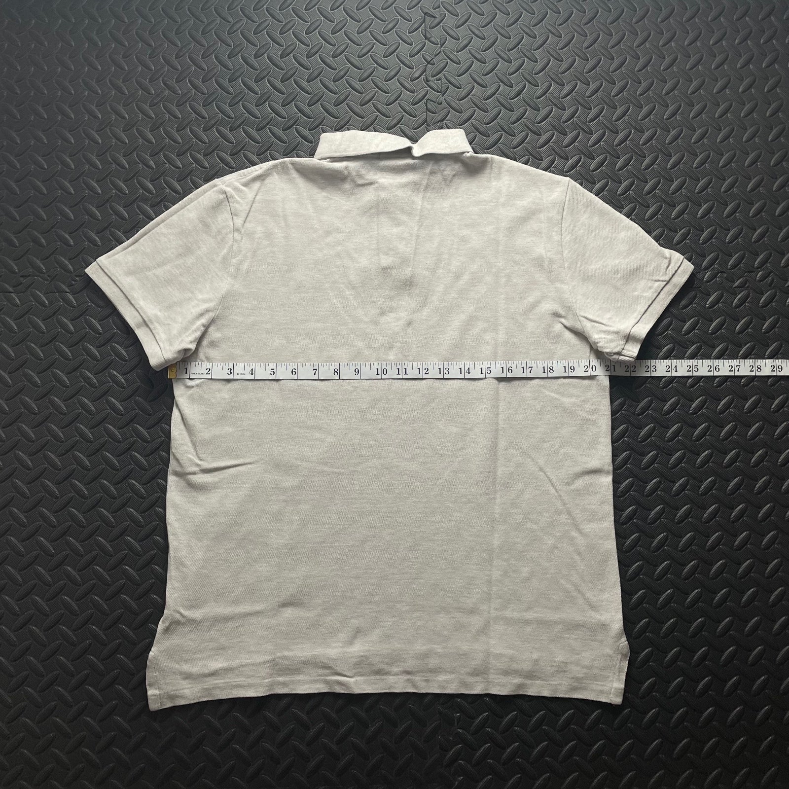 Ralph Lauren Cream Polo Shirt | Men’s Custom Slim Fit L / 3418