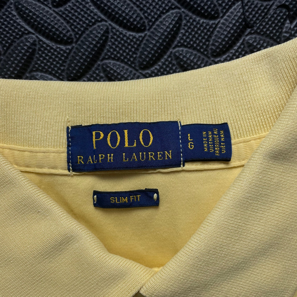 Ralph Lauren Yellow Polo Shirt | Men’s Slim Fit L / 3437