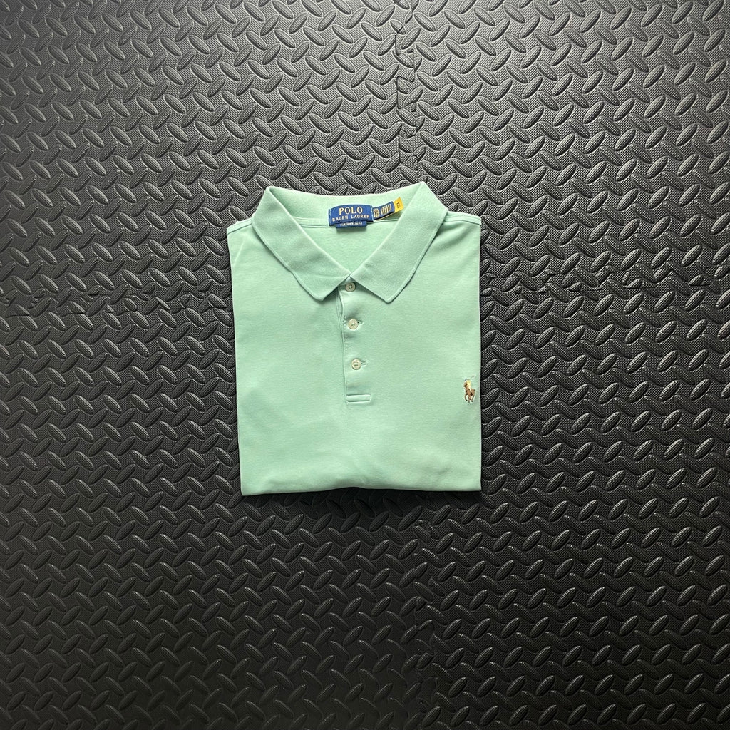 Ralph Lauren Mint Green Polo Shirt | Men’s Custom Slim Fit XXL / 3794